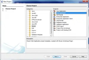 new project netbeans