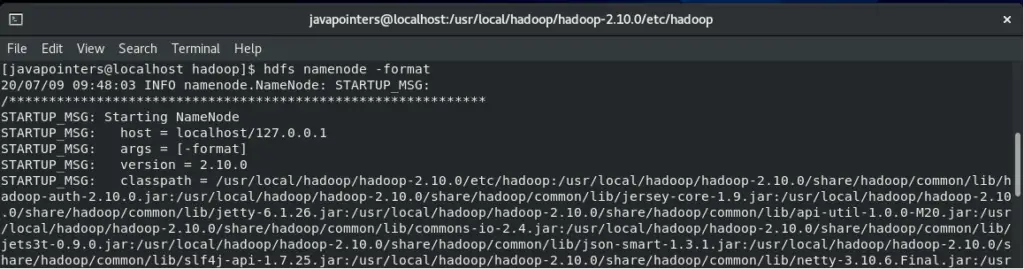 Hadoop format
